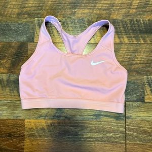 Nike pink sports bra, size medium